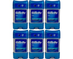 Gillette Power Rush Anti-transpirant Deodorant Clear Gel Stick 6x70ml voordeelverpakking