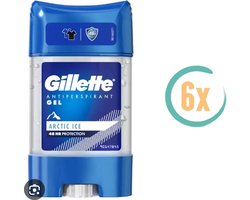 Gillette Endurance - Arctic Ice -Antiperspirant Clear Gel - Deodorant - 6 x 70 ml
