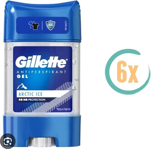 Gillette Endurance - Arctic Ice -Antiperspirant Clear Gel - Deodorant - 6 x 70 ml