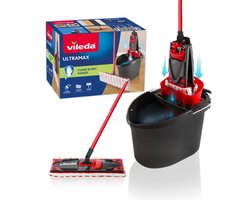 Vileda UltraMax Complete set - Vlakke microvezelmop+emmer met pers