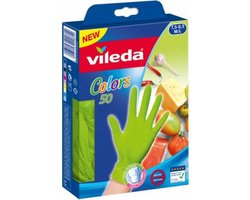 Vileda Wegwerphandschoenen Colors M / L 50 stuks
