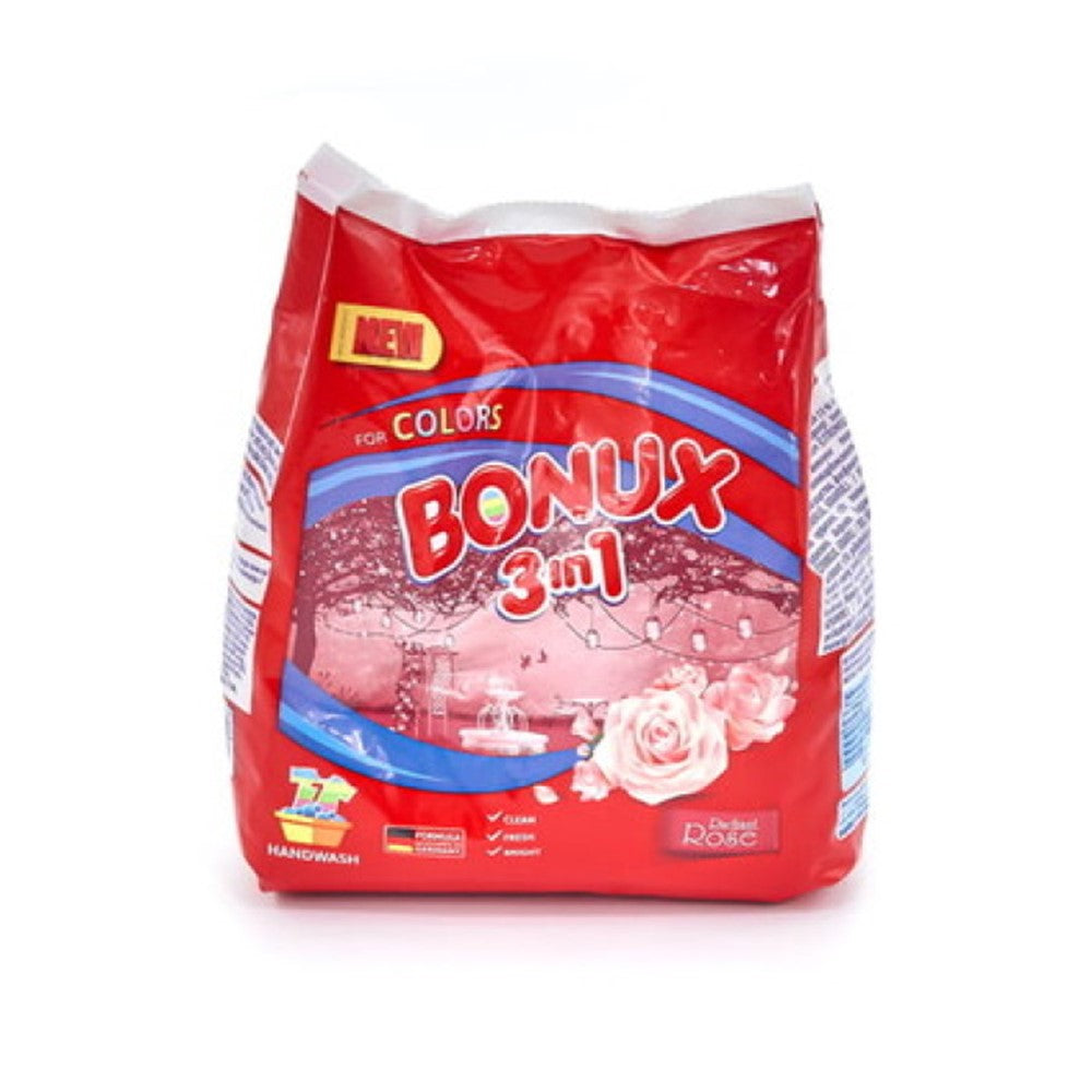 Bonux 3 in 1 - Wasmiddel - Waspoeder - Radiant Rose - For Colors - 7Wb/400g