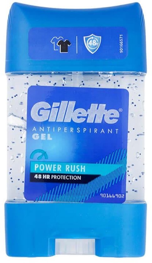 Gillette Power Rush Antiperspirant 48h - Antiperspirant Clear Gel - 70ml