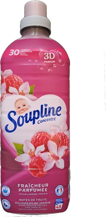 Soupline Wasverzachter - 45sc/950ml - rood fruit & jasmijn