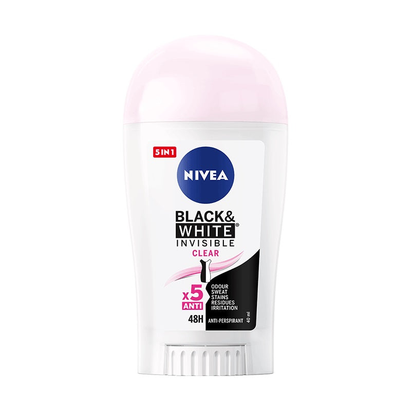 Nivea - Deodorant - Stick - Black & White Invisible Clear - 40ml