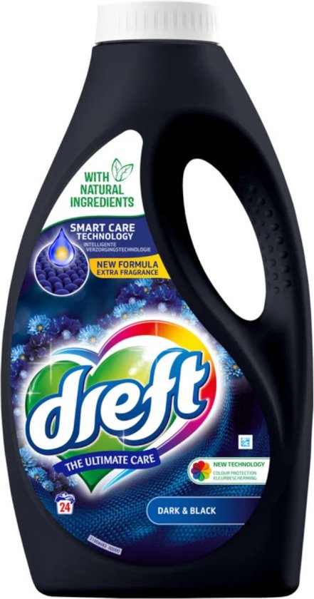 Dreft Liquid - 24sc1,2L - zwart & donker