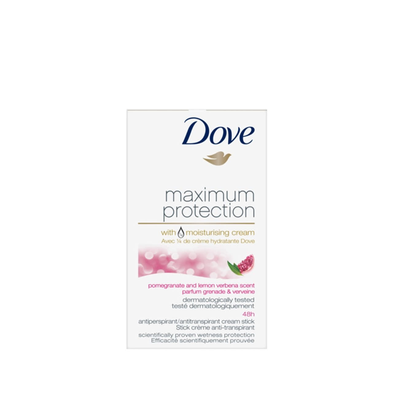 Dove - Deodorant - Stick - Maximum Protection - Pomegranate and Lemon Verbena Scent - 45ml