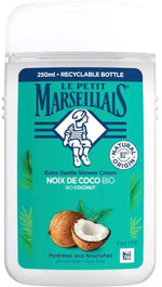 Le Petit Marseillais Crème de Douche Extra Douce Noix de Coco BIO, hydrate et nourrit la peau, 250 ml