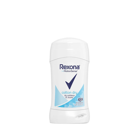 Rexona Motion Sense - Deodorant - Stick - Cotton Dry - Dry Confidence - %0 Alcohol - 40ml