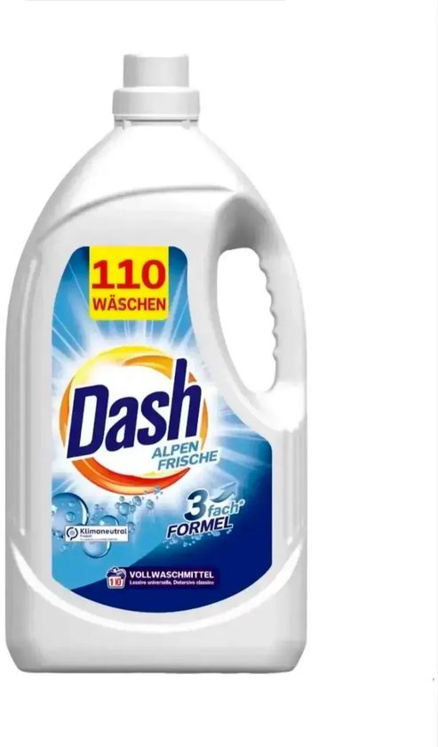 Dash - Wasmiddel - Vloeibaar Wasmiddel - Alpen Frische - 110wb/4.95L