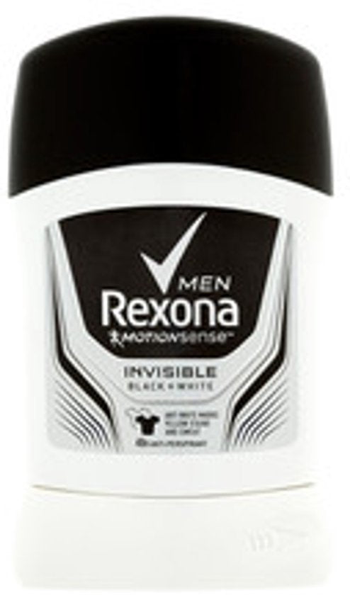 Rexona - Motion Sense Men Black+White Invisible sztyfcie - 50ML