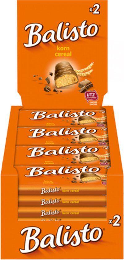 Balisto Granen mix Chocoladereep - 20 x 2 stuks