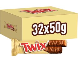 Twix Singles - chocolade repen - karamel biscuit - 32x50g uitdeeldoos