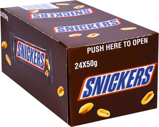 Snickers Voordeeldoos - Chocolade Repen - 24 x 50 gram
