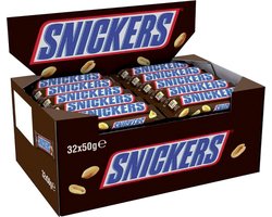 Snoep snickers reep 32x50 gram