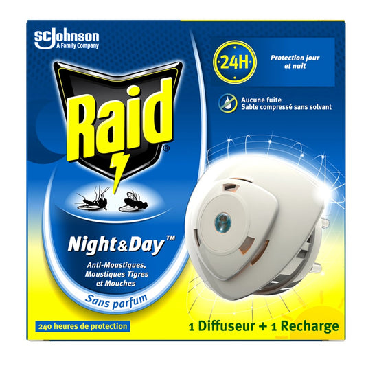 Raid - Diffuseur - Night & Day - Anti Insect Trap - 2.25g
