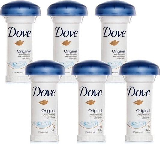 Dove Deo Creme / Mushroom - Original - 6 x 50 ml - Voordeelverpakking