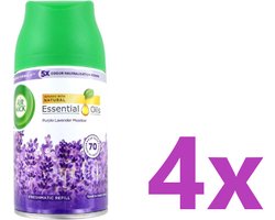 Air wick Freshmatic Max Navullingen – Paarse Lavendel - 4 x 250 ml - Voordeelverpakking