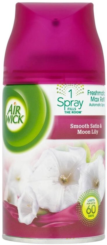 Air Wick - Luchtverfrisser - Navulling - Smooth Satin & Moon Lily - 250ml x 4
