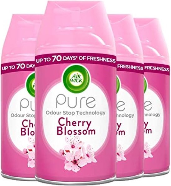 Air Wick Freshmatic Automatische Spray Luchtverfrisser - Cherry Blossom - 4 x 250ml