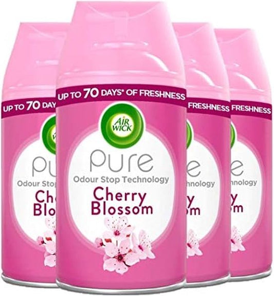 Air Wick Freshmatic Automatische Spray Luchtverfrisser - Cherry Blossom - 4 x 250ml