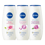 Nivea - Geschenkset - Douchegel - Feel Shower Soft - Rose + Diamond + Cashmere - 3 Stuks