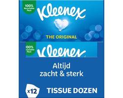 Kleenex tissues - The Original - Voordeelverpakking - 12 x 72 stuks = 864 zakdoekjes