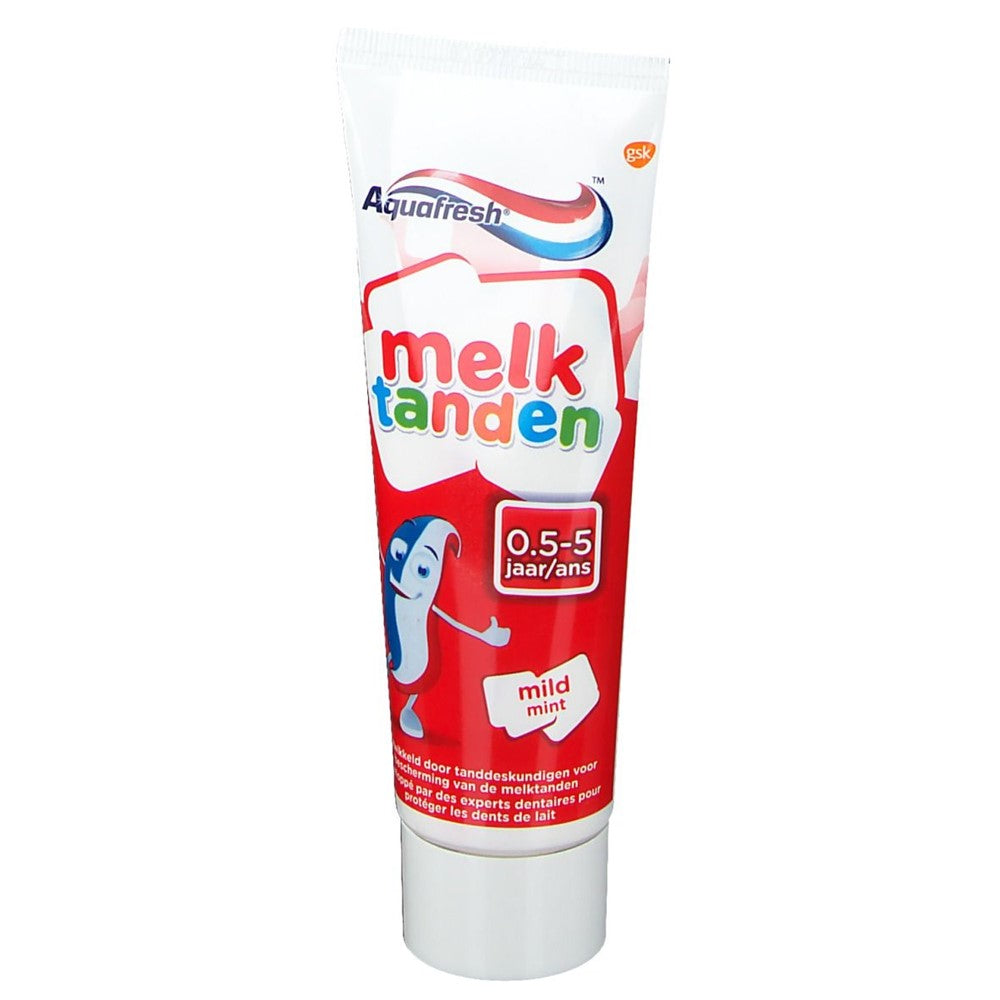 Aquafresh - Tandpasta - Melk Tanden - 6 Maanden tot 5 Jaar - 75ml