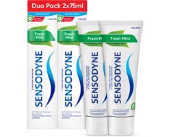 Sensodyne Fresh Mint – Tandpasta – Gevoelige tanden – Duo Pack – 2 x 75 ml