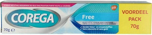 Corega Free Kleefcrème voor het kunstgebit - 70 g