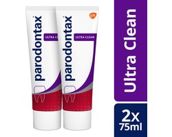 Parodontax Ultra Clean - tandpasta - tegen bloedend tandvlees - 2x75 ml