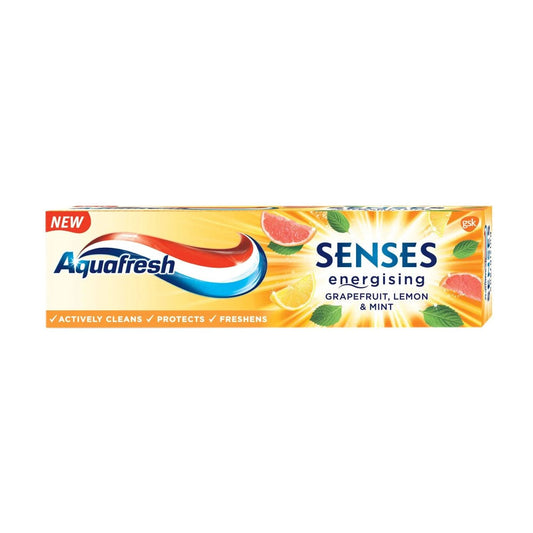 Aquafresh - Tandpasta - Senses Energising - Grapefruit, Lemon & Mint - 75ml