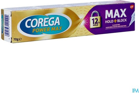 Corega - Kleefpasta - Power Max - Max Hold+Block - 70gr