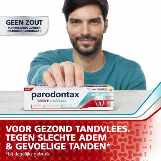 Parodontax - Tandpasta - Tandvlees+Gevoeligheid & Adem - Whitening - 75ml