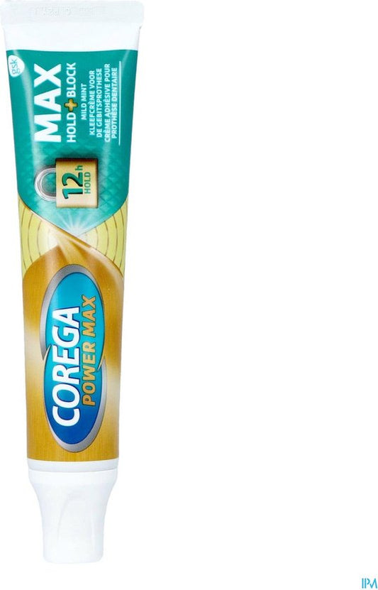 Corega - Kleefpasta - Power Max - Max Hold+Block Munt - 70gr