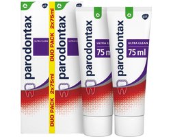 Parodontax - Ultra Clean - dagelijkse - Tandpasta - tegen bloedend tandvlees - 2x75 ml