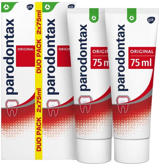 Parodontax - Original - dagelijkse - Tandpasta - tegen bloedend tandvlees - 2x75 ml