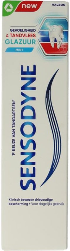 Sensodyne - Tandpasta - Gevoeligheid & Tandvlees - Glazuur - Mint - 75ml