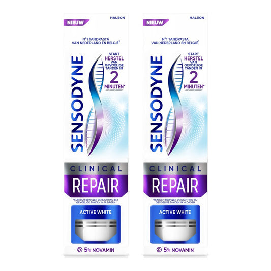 Sensodyne - Tandpasta - Clinical Repair - Active White - 2 x 75ml