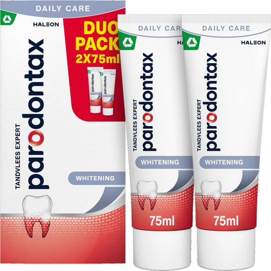 Parodontax Whitening - Tandpasta - Duo Pack - Tegen bloedend tandvlees - 2x75ml