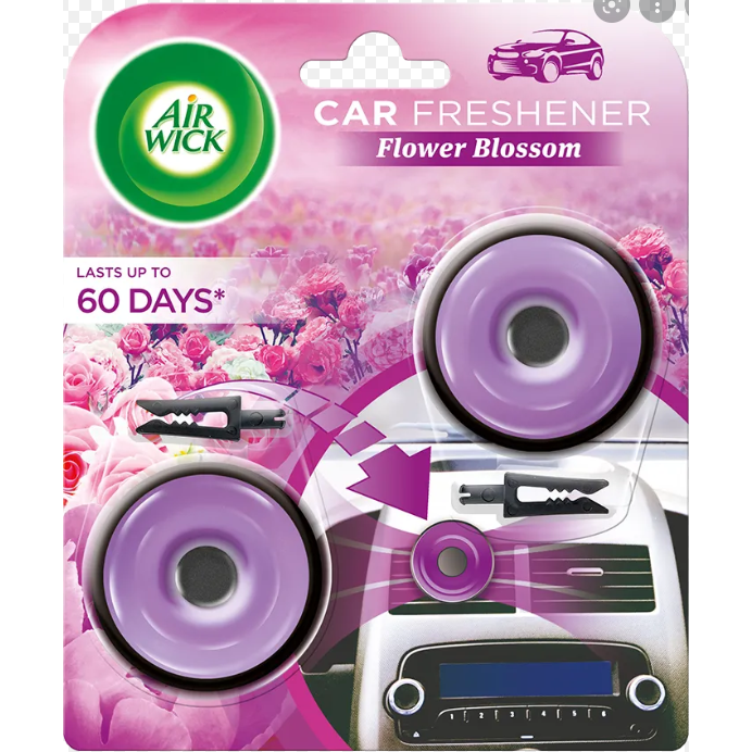 Air Wick - Autoverfrisser - Flower Blossom - 2 Stuks