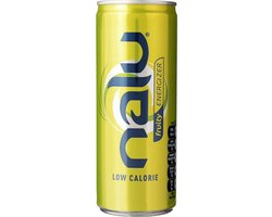 Nalu Energy Drink Fruity - energiedrank met vruchtensappen groen - 24x25cl
