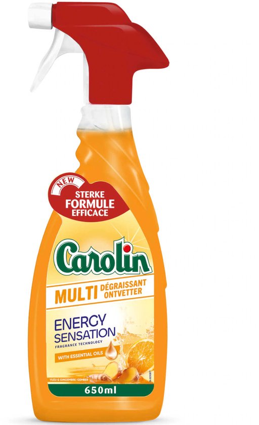 Carolin Multi Ontvetter Energy Sensation 650 ml – krachtige keukenreiniger