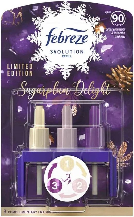 Ambi Pur - Luchtverfrisser - Navulling - 3Volution - Sugarplum Delight - 20ml