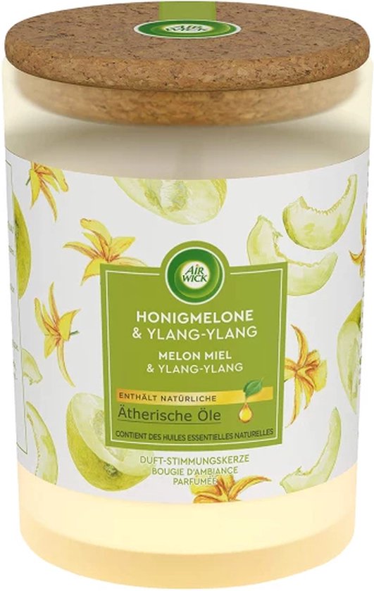 Air Wick - Luchtverfrisser - Geurkaars - Honingmeloen & Ylang-Ylang - 185g