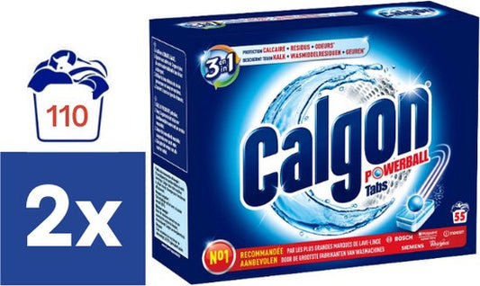 Calgon - 3in1 Powerball wasmiddel - 110 tabs (2 x 55)