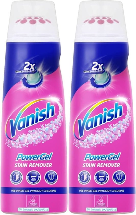 Vanish Oxi Action Gold Powergel Vlekverwijderaar - 200ml x2