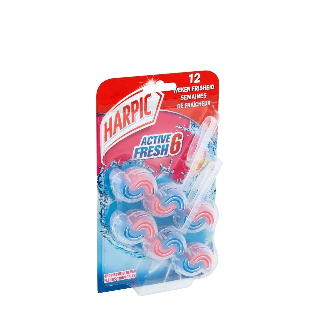Harpic - Toiletblok - Active Fresh 6 - Tropische Bloemen - 2x39g