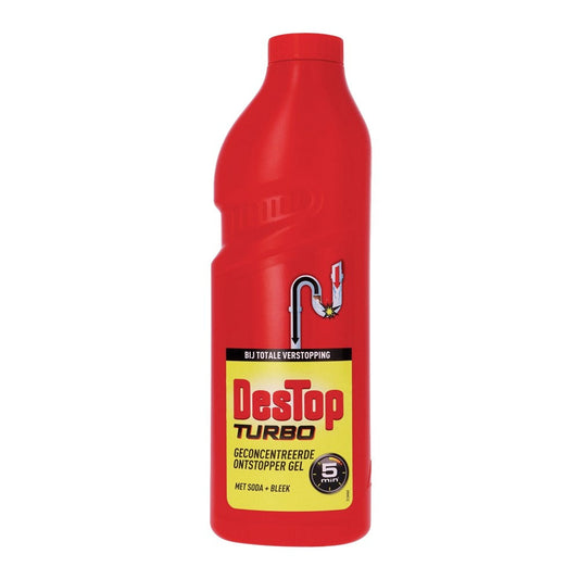 Destop - Ontstopper - Vloeibaar - Turbo - Met Soda + Bleek - 1L
