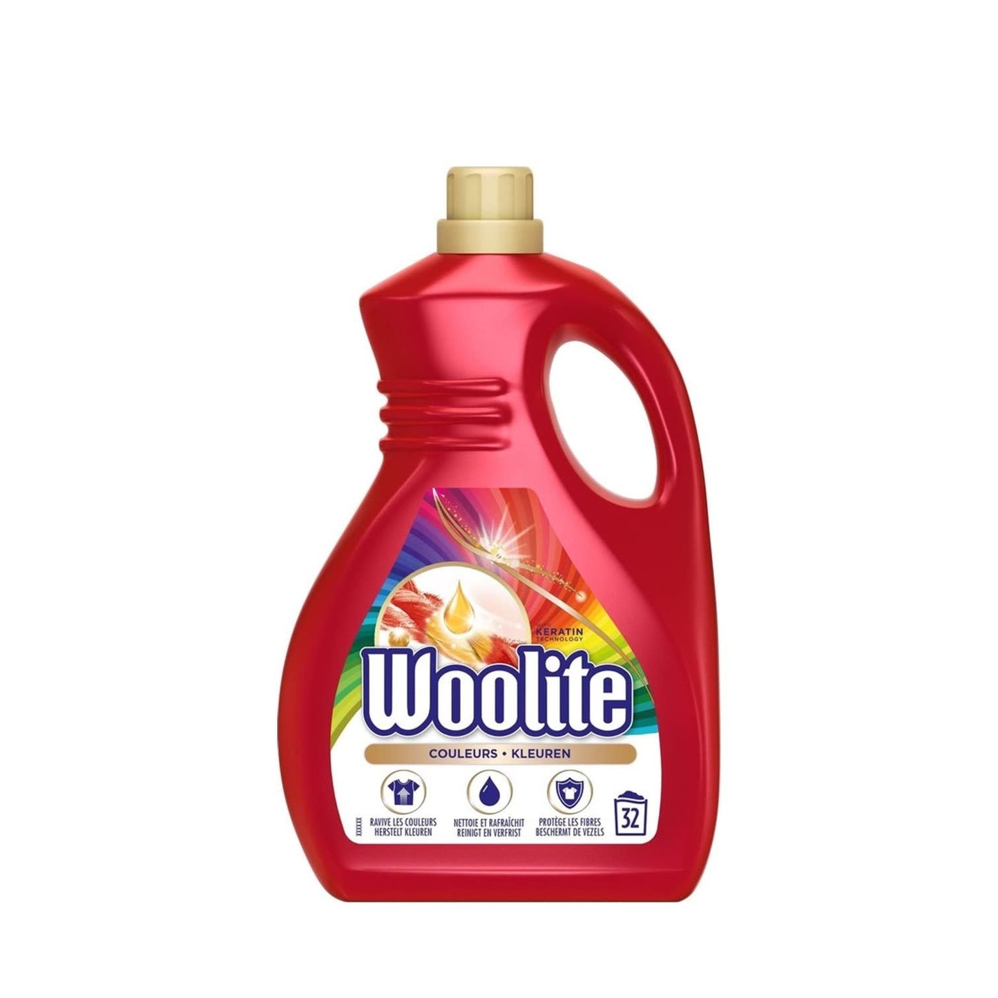 Woolite - Wasmiddel - Vloeibaar - Kleuren - 32Wb/1,9L